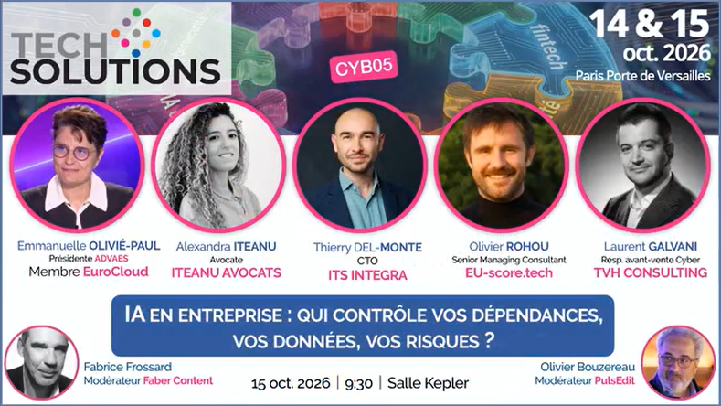 présentation table ronde : IA en entreprise, qui contrôle vos dépendances, vos données, vos risques ?